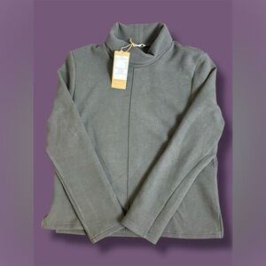OGL Charcoal Turtleneck Top